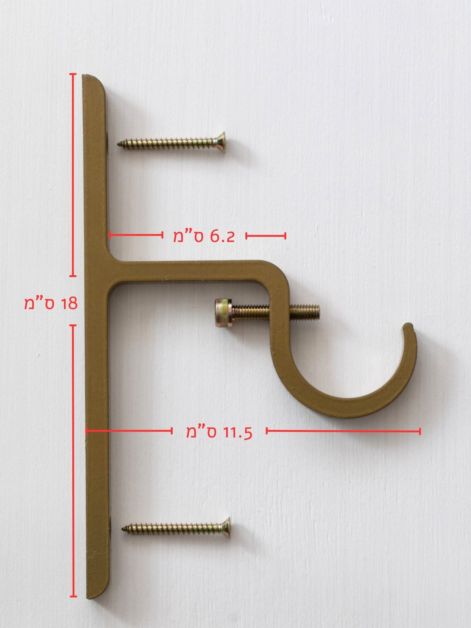 מתלה למוט וילון אלרון - מוזהב