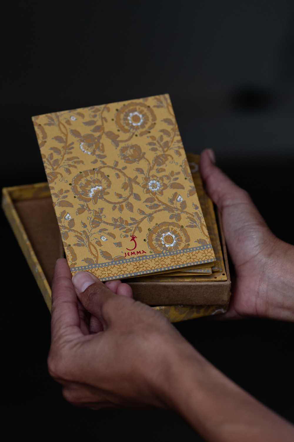 מארז 10 כרטיסי ברכה זהבה