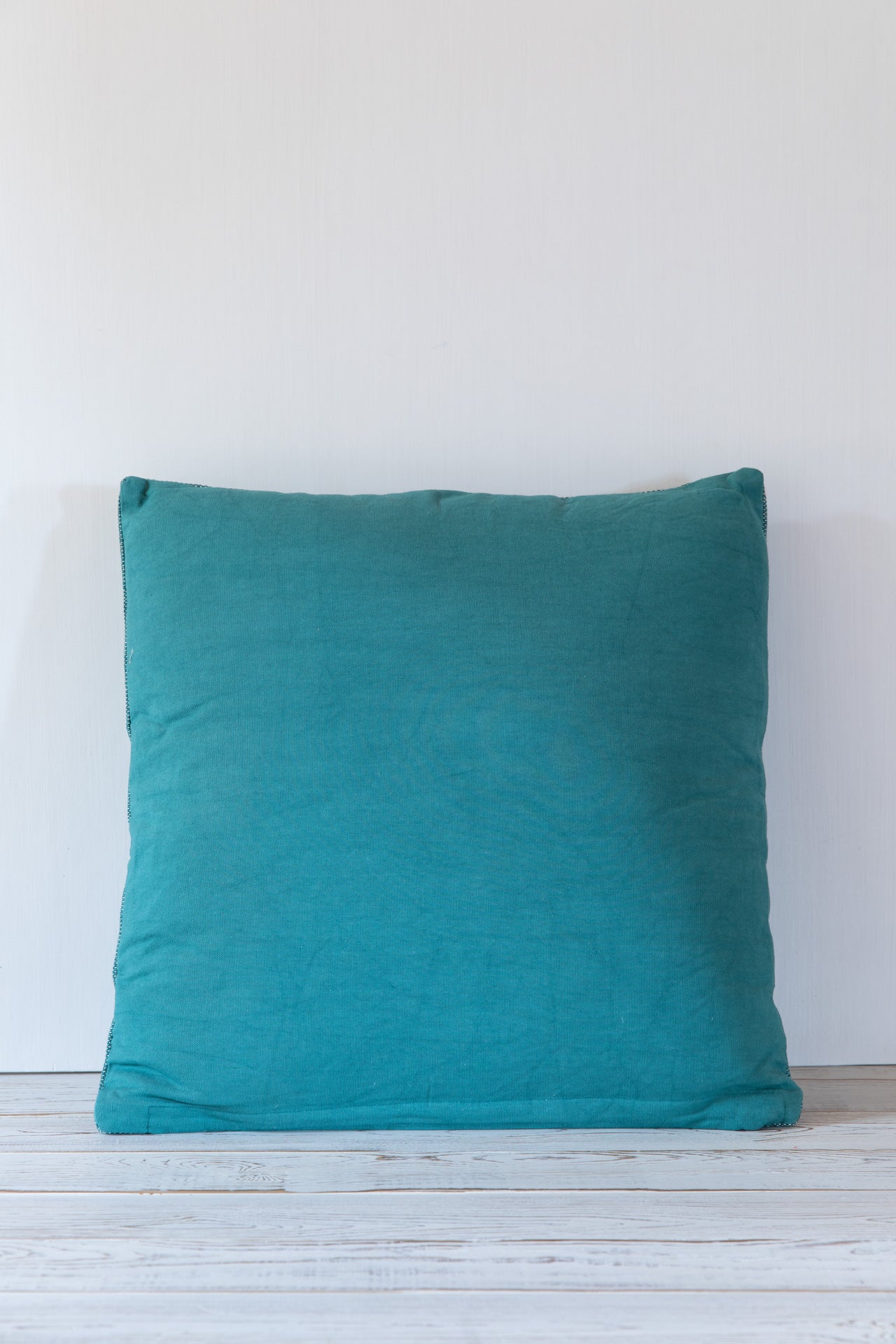 Turquoise Embroidered Pillow 50X50
