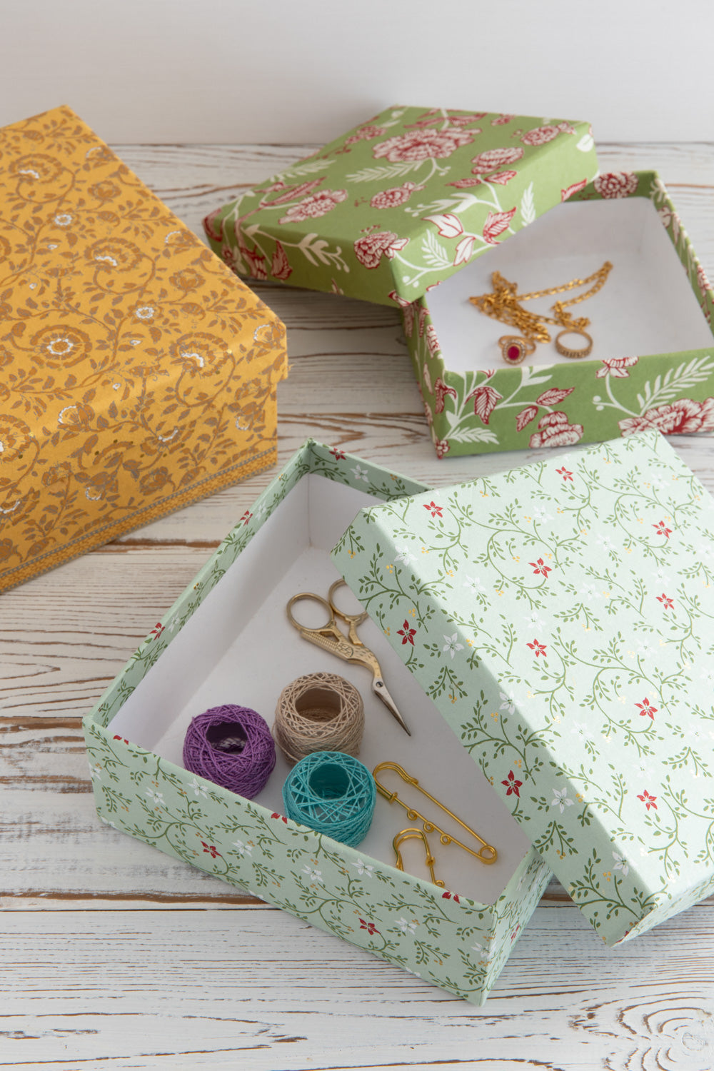 מארז קופסאות אחסון זהבה