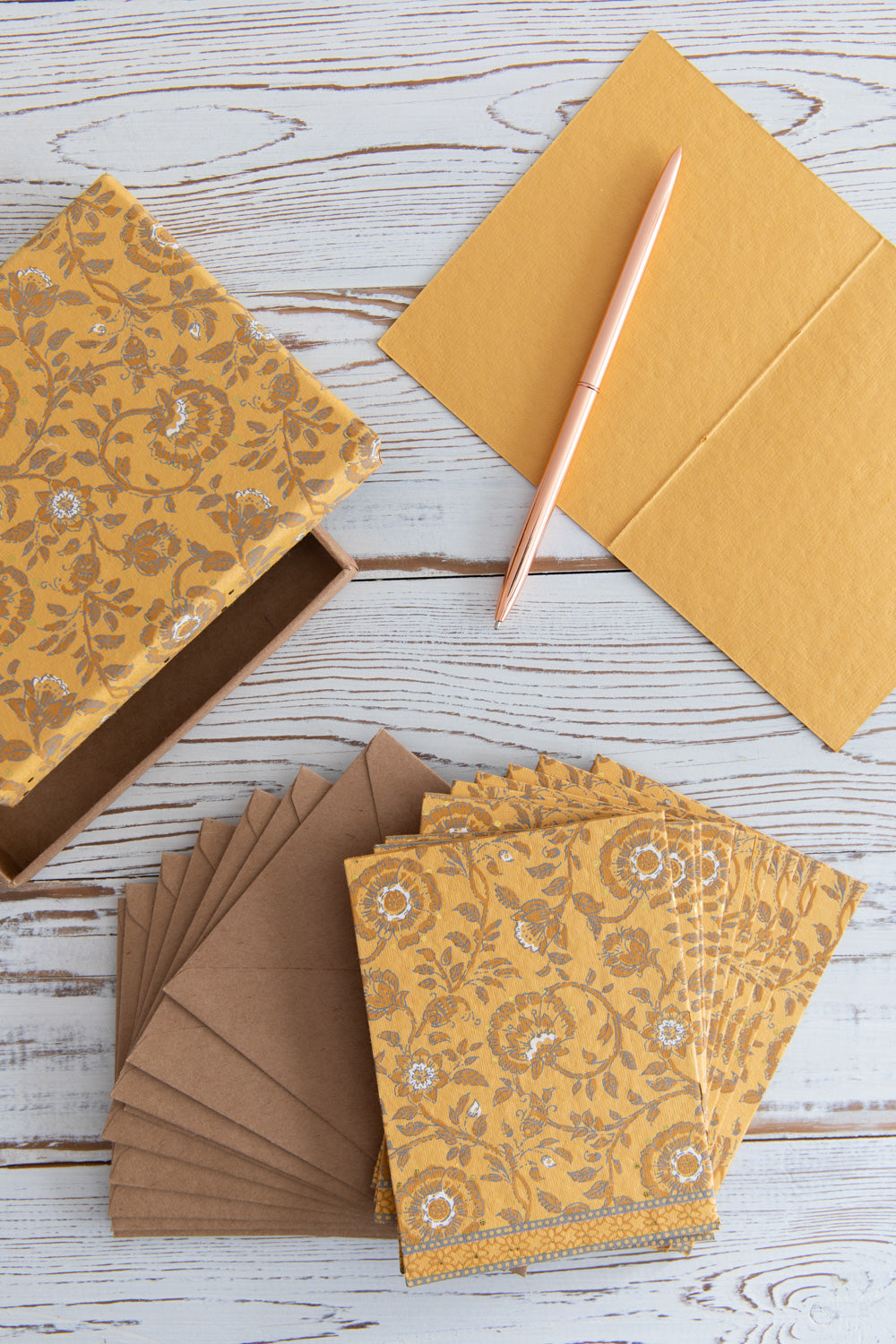 מארז 10 כרטיסי ברכה זהבה