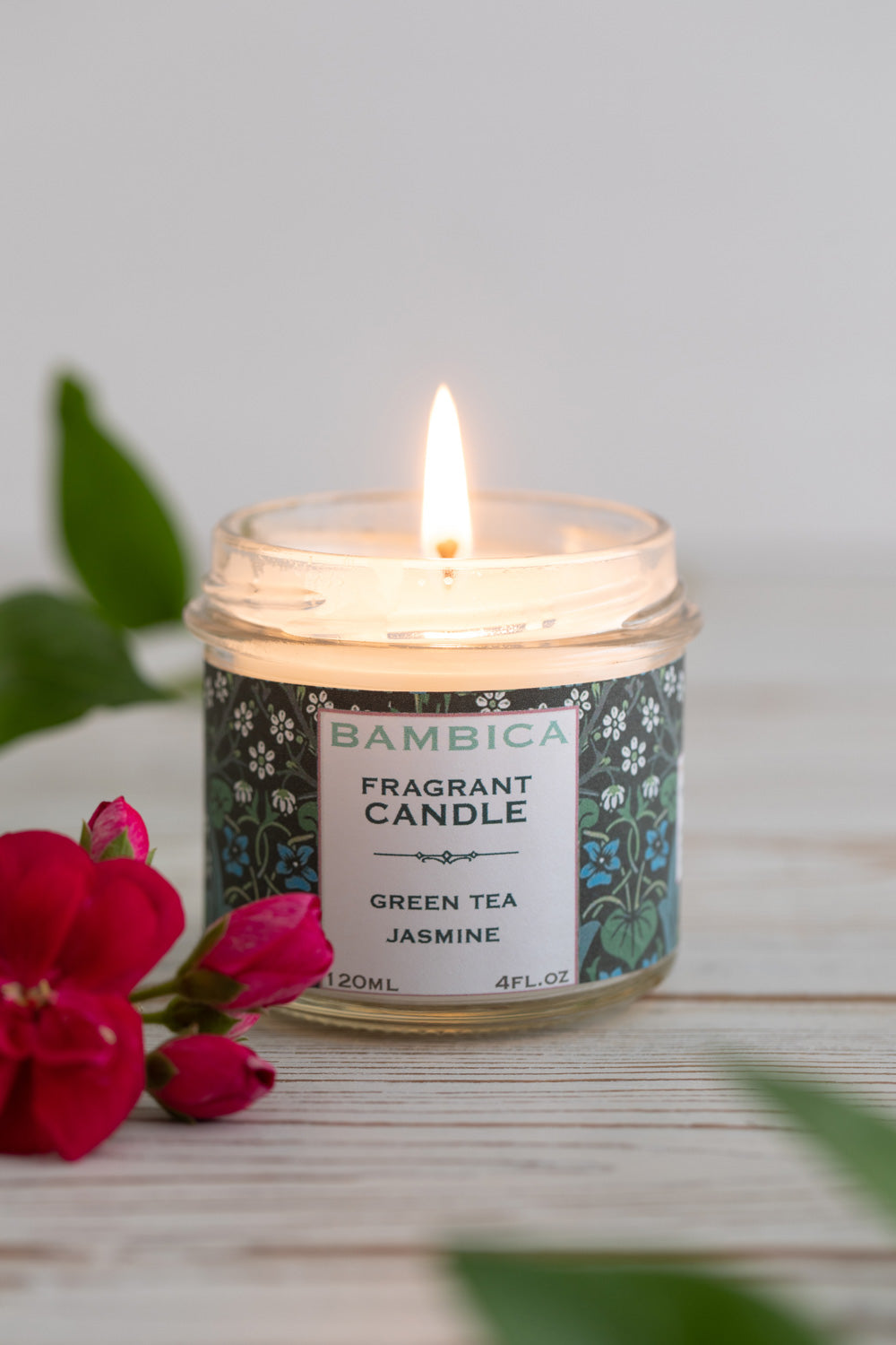 Green tea Jasmine נר טבעי