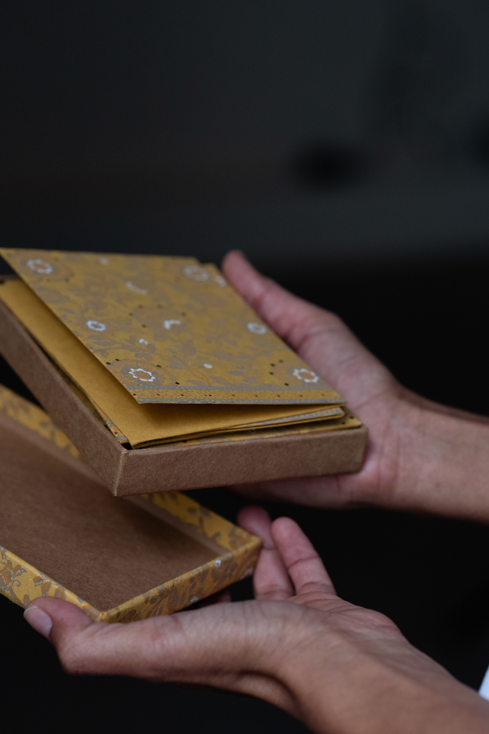 מארז 10 כרטיסי ברכה זהבה