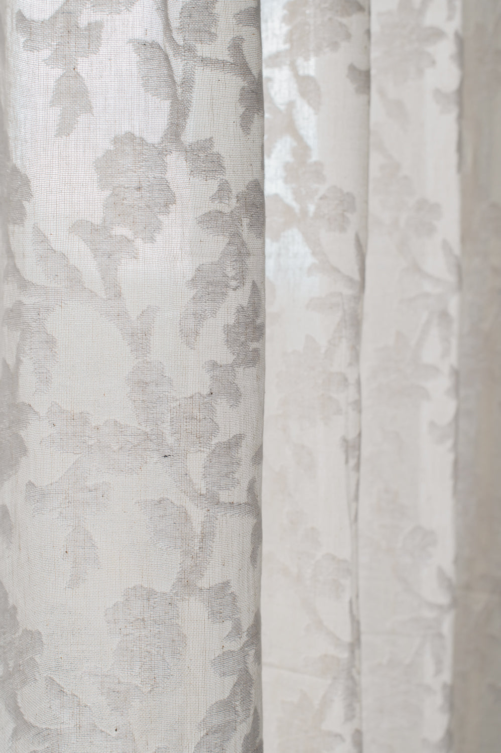 וילון ארוג "סוזנה" בגוון טבעי