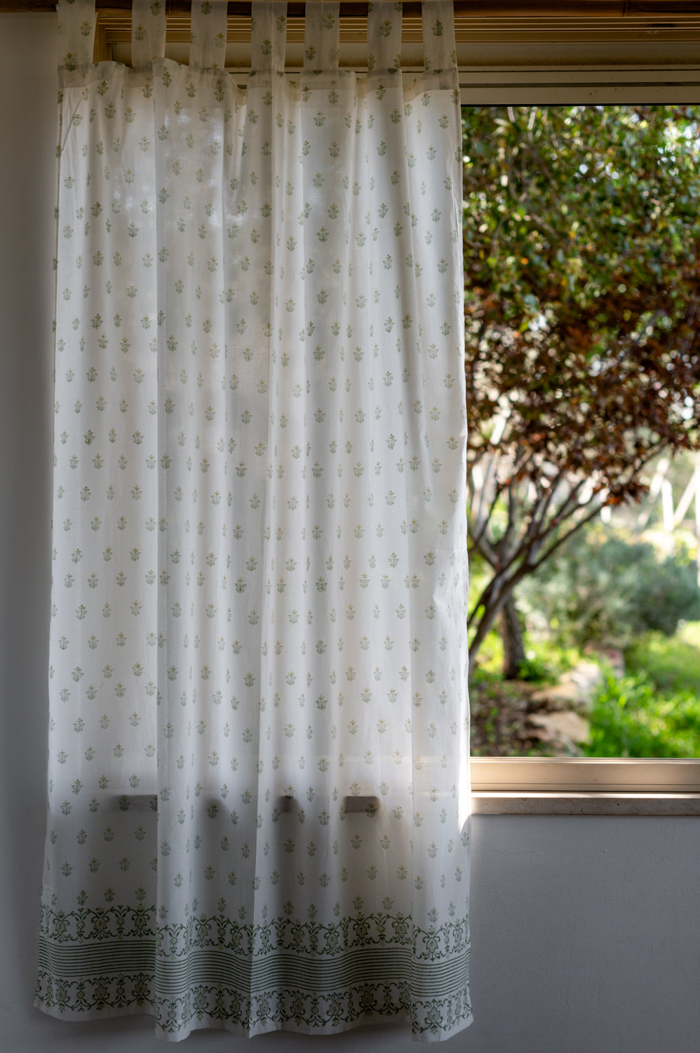 וילון מודפס "טולוז ירוק"