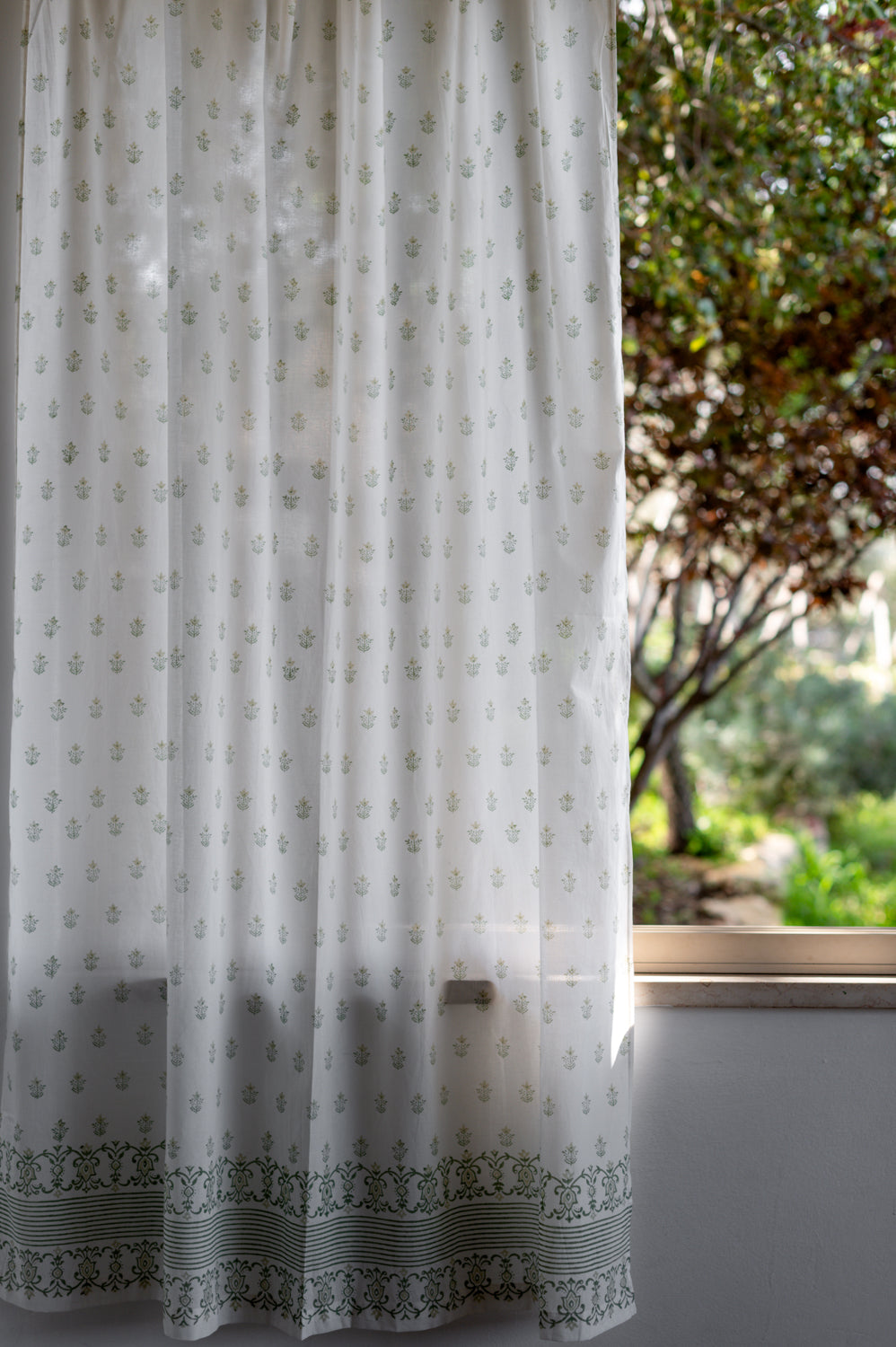 וילון מודפס "טולוז ירוק"