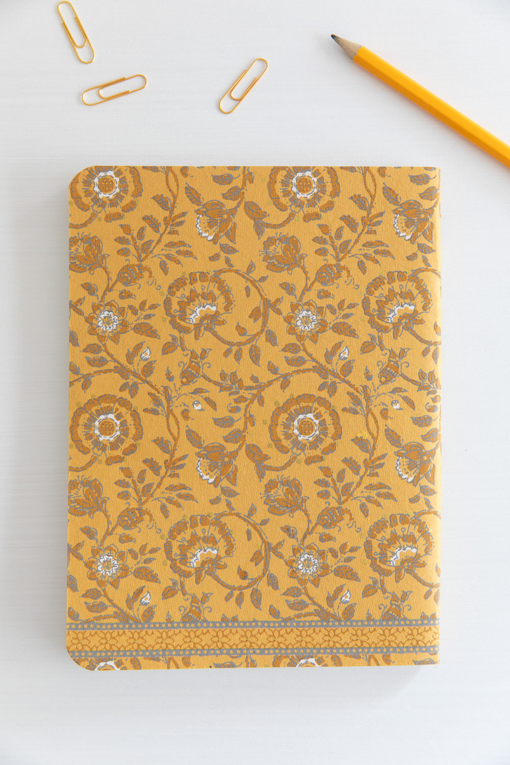 Golden illustrated notebook