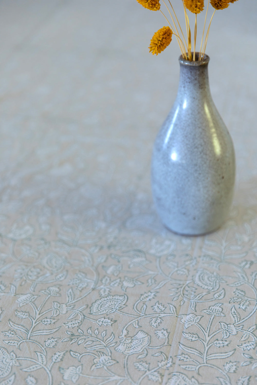 Gray "Almond" tablecloth