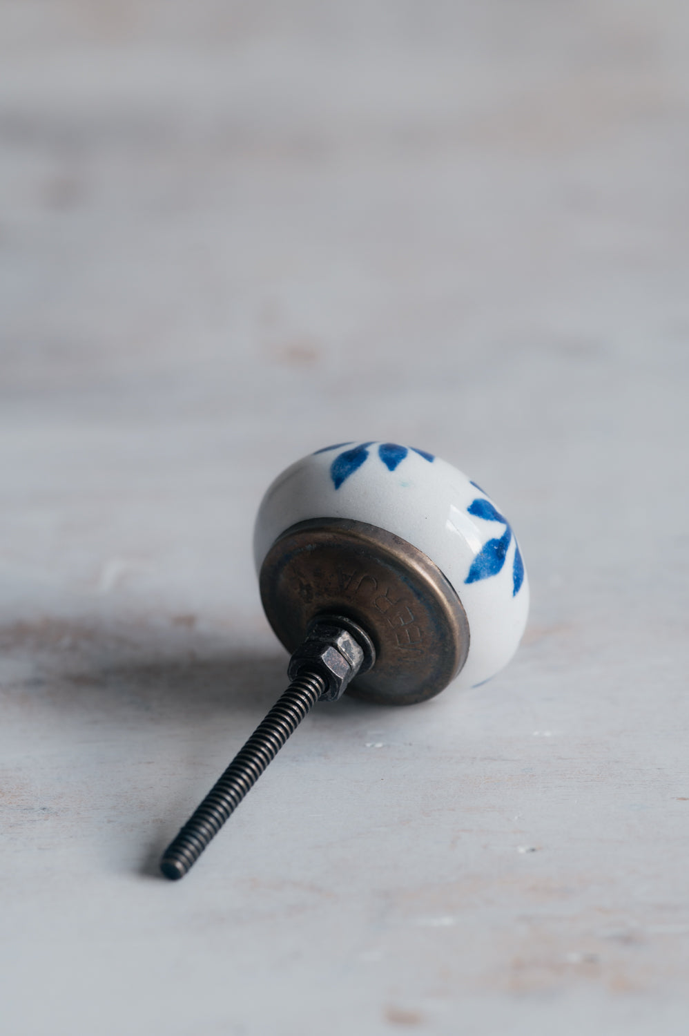 ידית קרמיקה עלה כחול