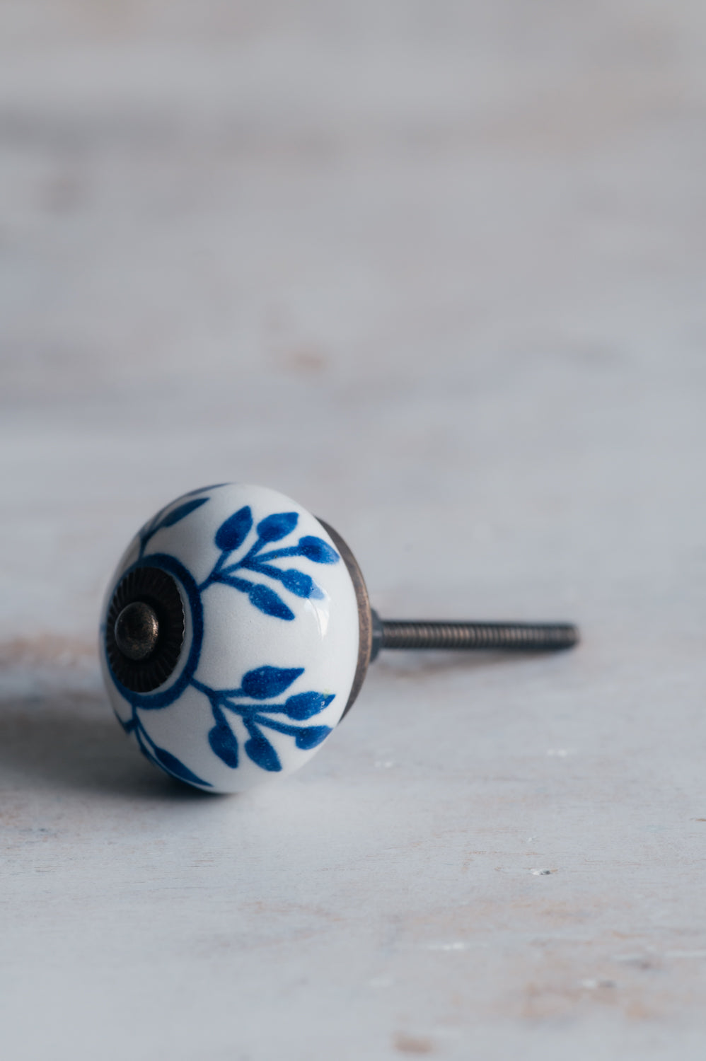 ידית קרמיקה עלה כחול