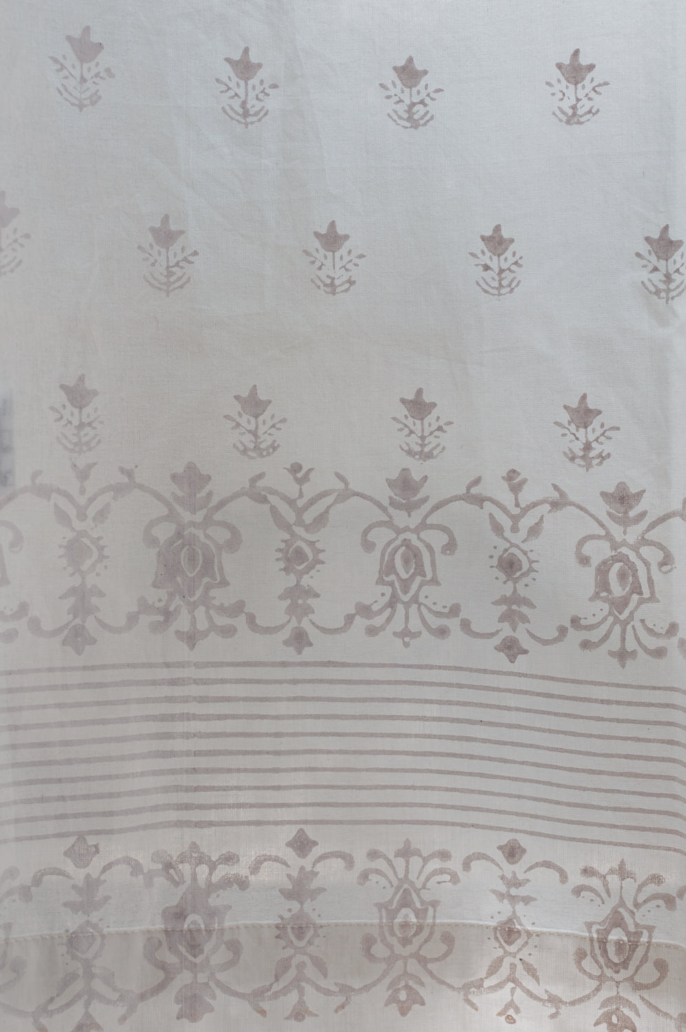 Printed curtain "Toulouse White"