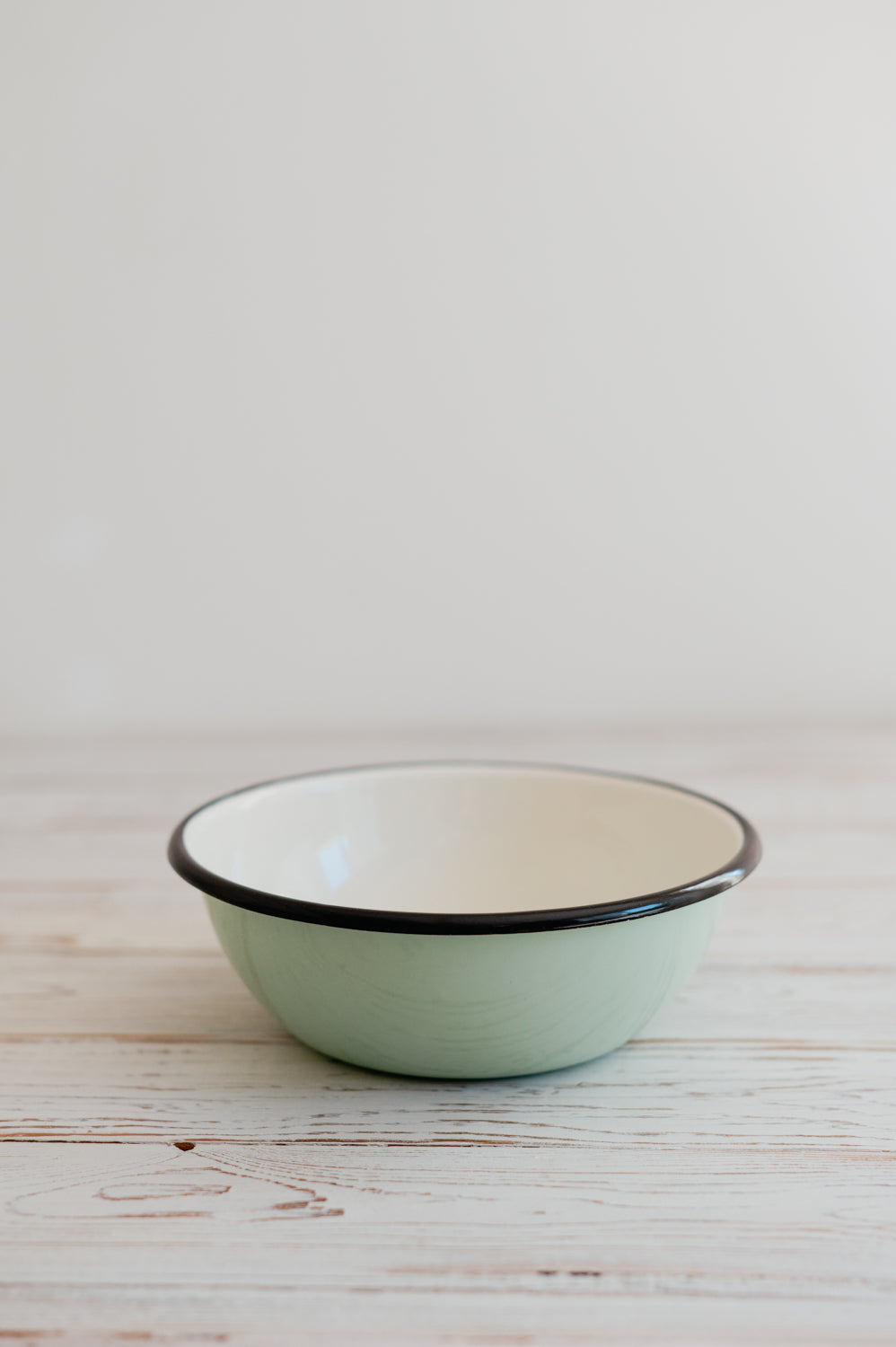 Mint enamel bowl