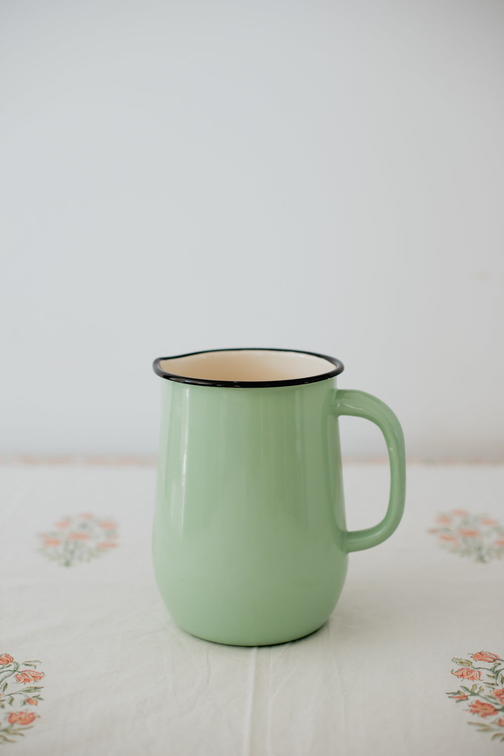 Mint enamel jug