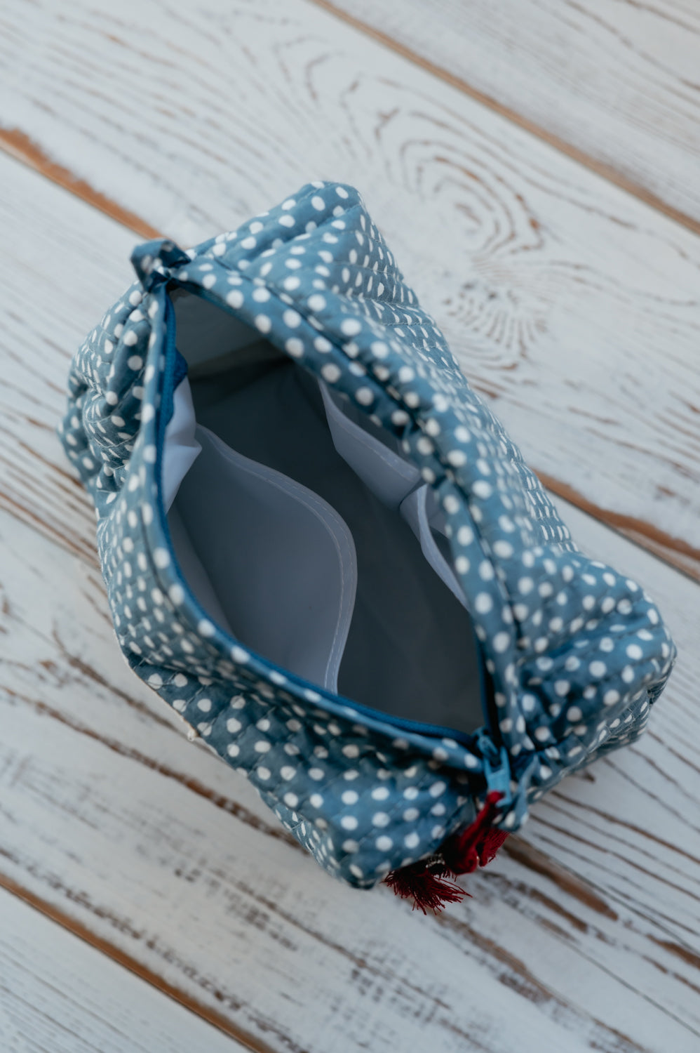 "Dotty" makeup bag