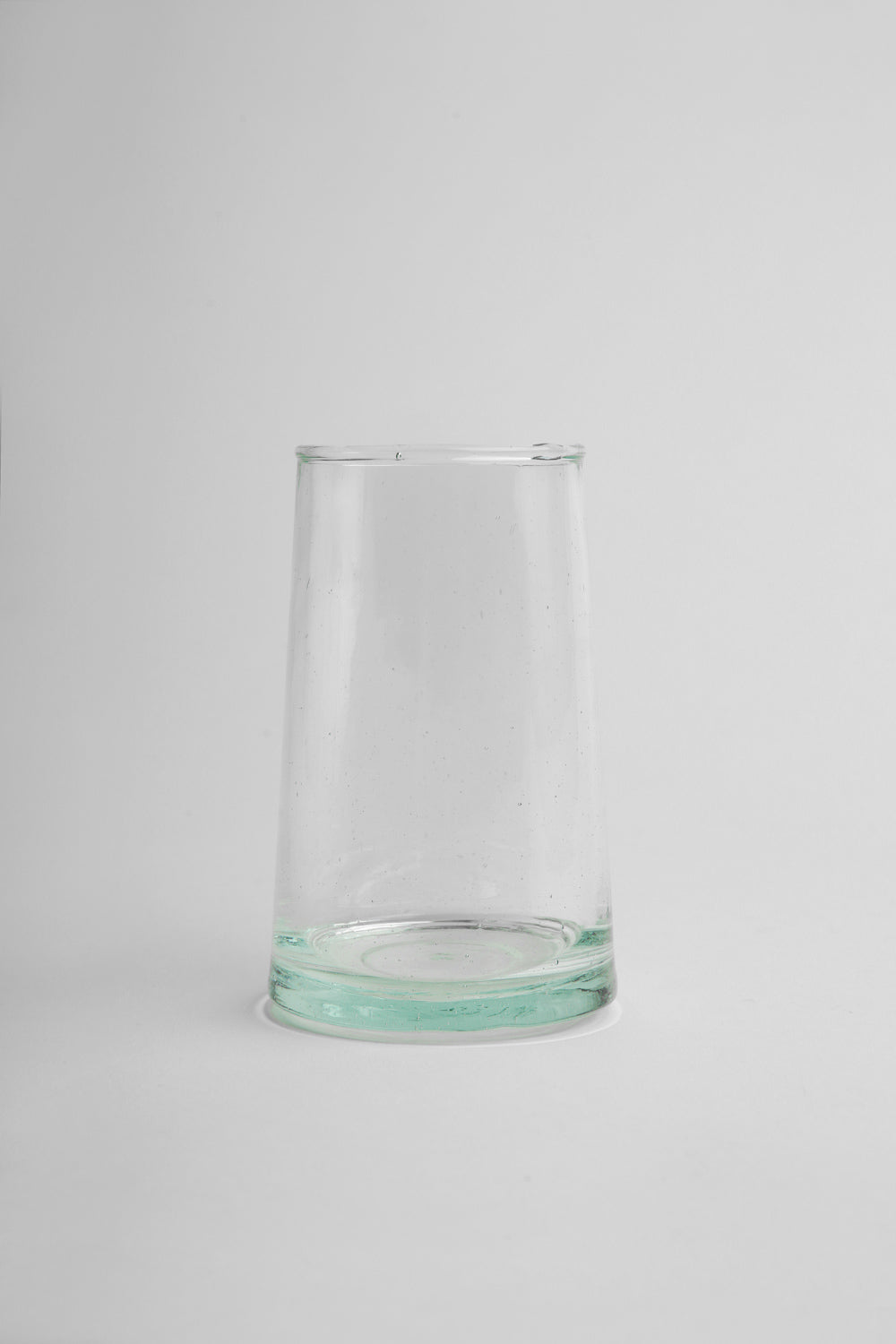 Tall glass cup