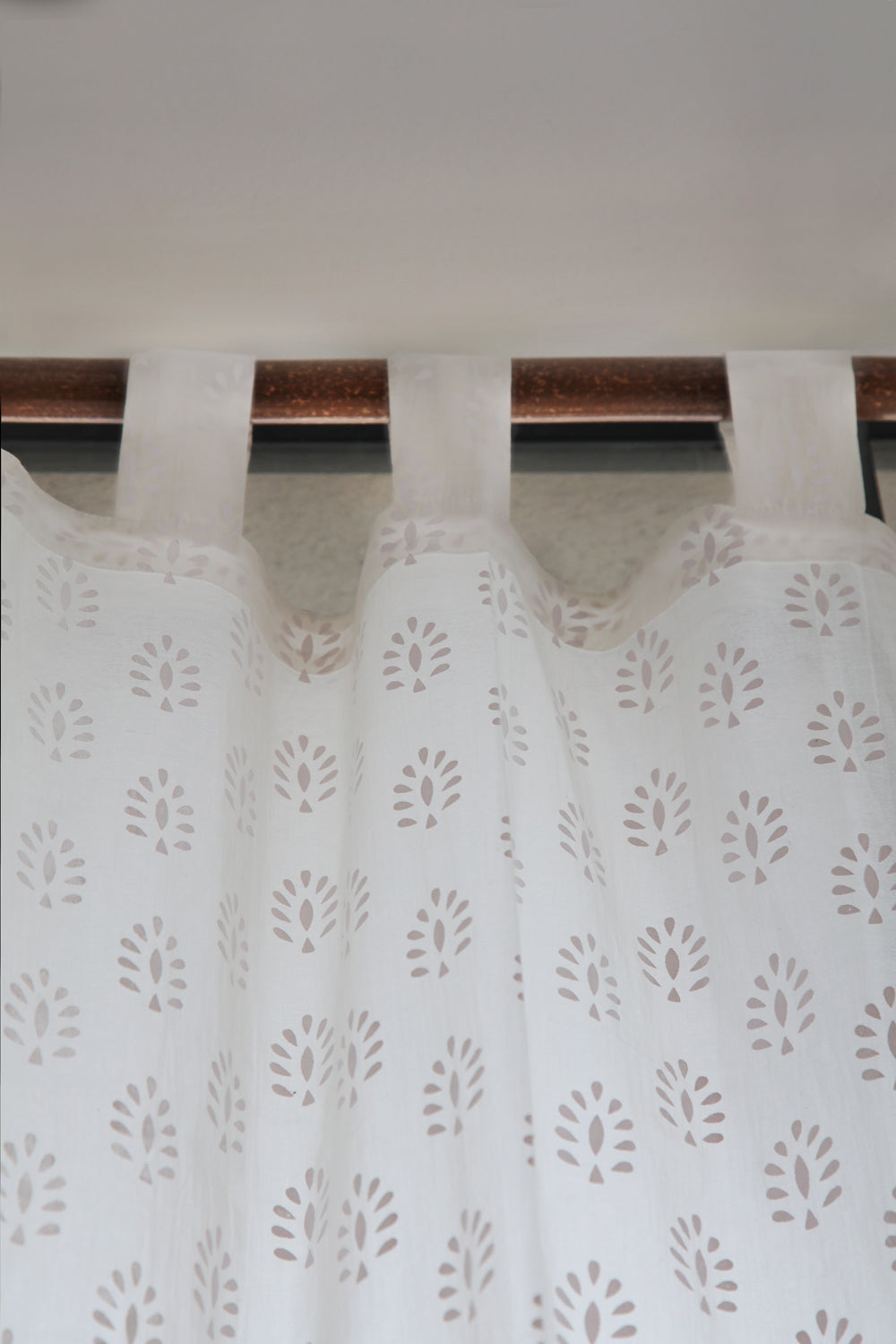 "Peacock" printed curtain