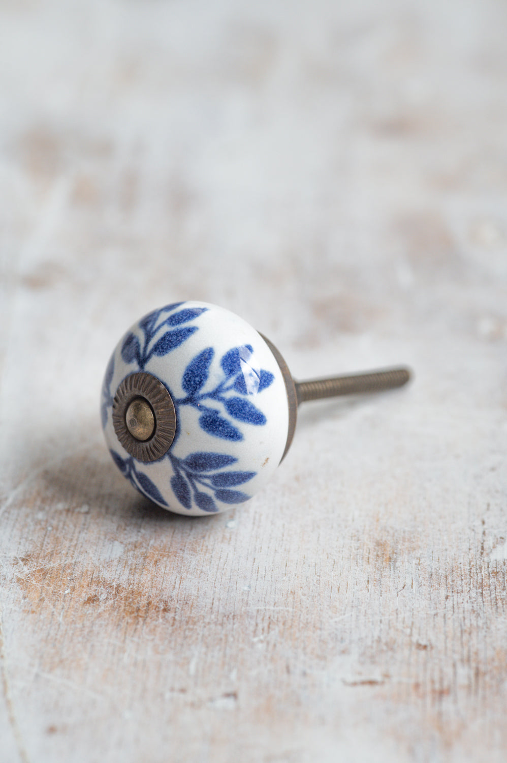 ידית קרמיקה עלה כחול