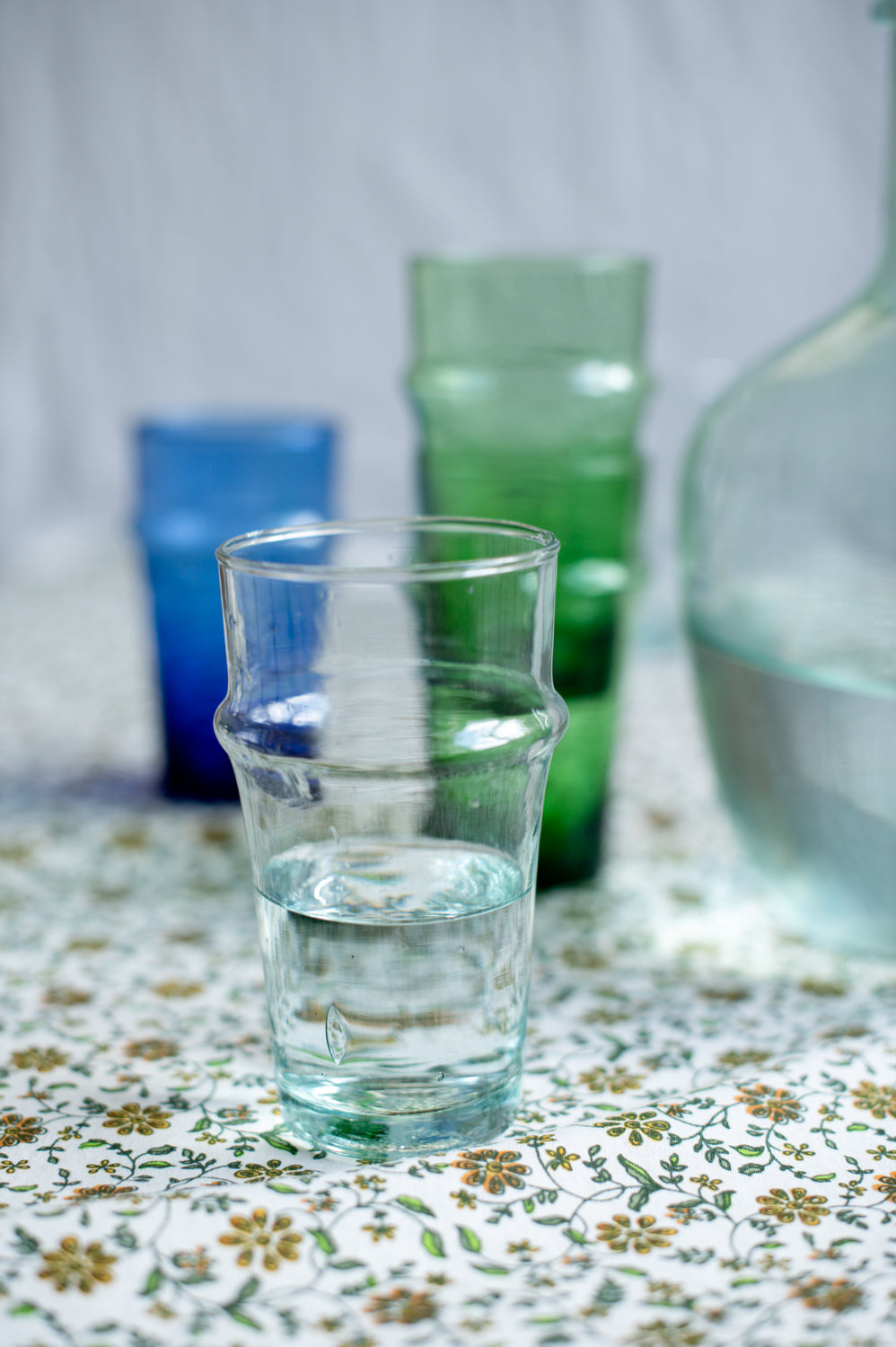 Transparent olive glass