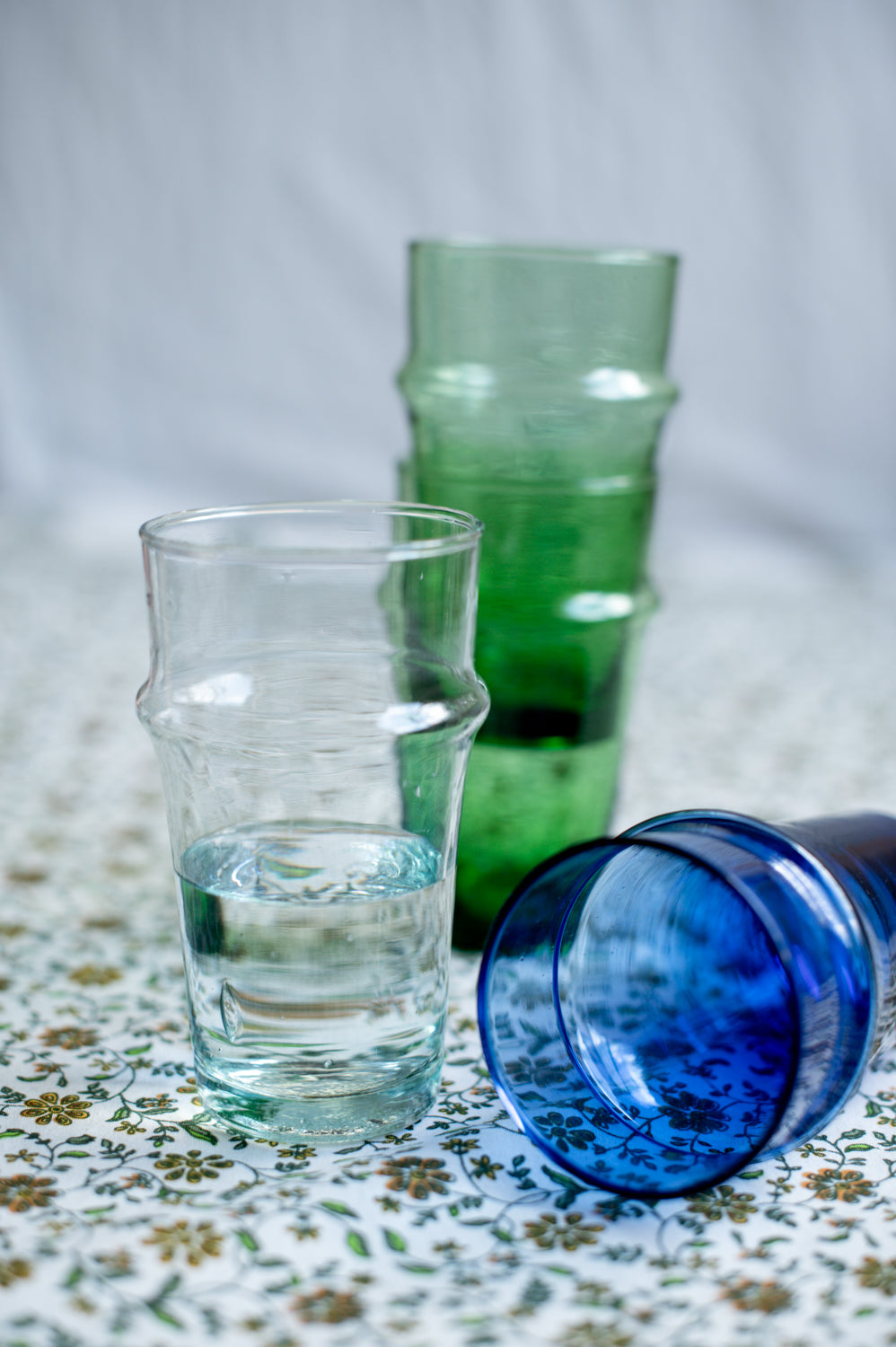 Transparent olive glass